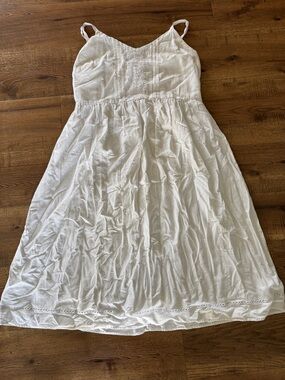 Old Navy White Smocked Cami Tank Top